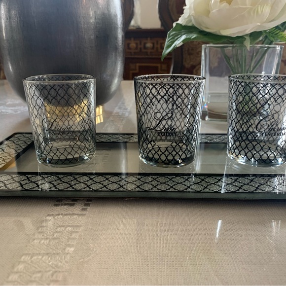 Bella Villa 4 piece Candle & Vanity Tray Se - Picture 3 of 9